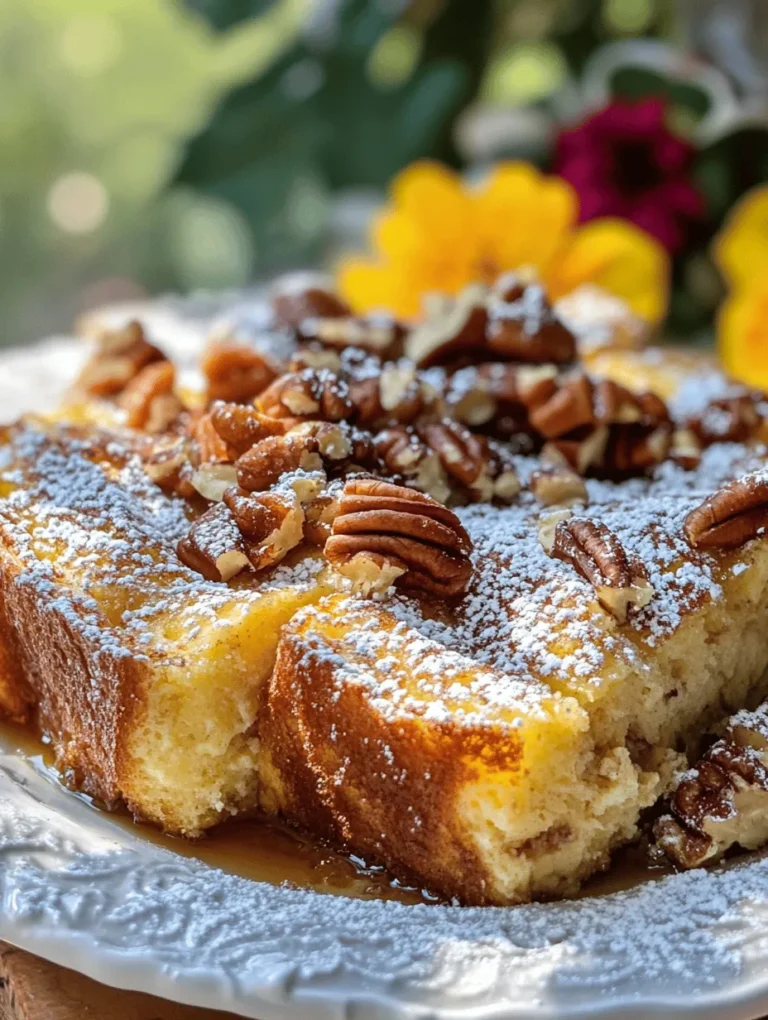 If you're searching for the ultimate brunch dish that will leave your guests raving about your culinary skills, look no further than the Heavenly Brioche French Toast Casserole. This delectable dish combines the sweet, buttery goodness of brioche bread with a rich custard mixture, resulting in a delightful casserole that is both satisfying and elegant. Perfect for family gatherings, special occasions, or leisurely weekends, this casserole transforms a classic breakfast favorite into an effortless dish that can be prepared in advance, allowing you to spend more time with your loved ones and less time in the kitchen.