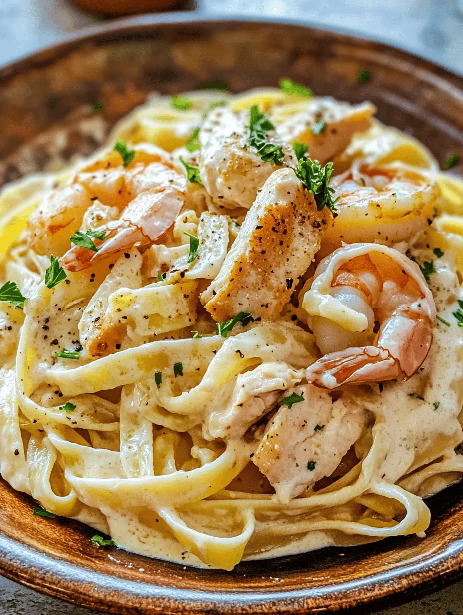 When it comes to comfort food that pleases everyone at the dinner table, few dishes can compete with the creamy, rich indulgence of Alfredo pasta. Combining the succulent flavors of chicken and shrimp with a velvety Alfredo sauce, this dish is not only delicious but also visually stunning, making it an ideal choice for impressing family and friends. The allure of creamy Alfredo sauce lies in its delightful mix of textures and flavors, offering a satisfying mouthfeel that coats each strand of pasta and perfectly complements the tender proteins.