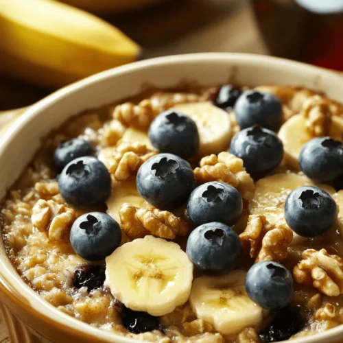Baked oatmeal has emerged as a beloved breakfast option that harmonizes nutrition with delightful flavors. It stands out not just for its ease of preparation but also for its wholesome profile, making it an ideal choice for families and busy individuals alike. Among the plethora of baked oatmeal recipes, the Berry Bliss Blueberry Banana Baked Oatmeal shines brightly, drawing on the natural sweetness and vibrant flavors of blueberries and bananas. This dish is not just a treat for your taste buds; it’s also a powerhouse of nutrients that supports a healthy lifestyle.