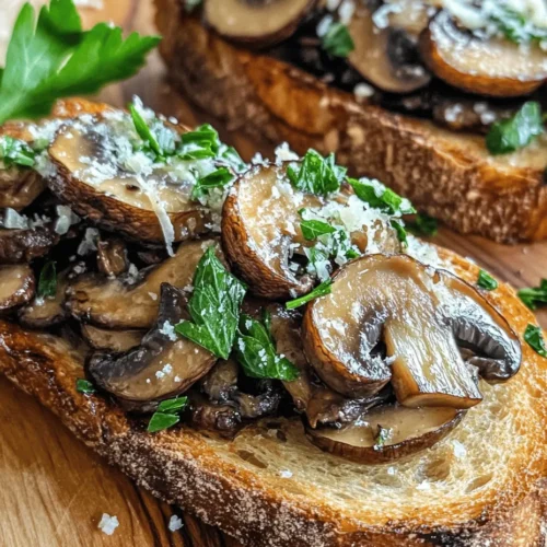 Savory Garlic Mushroom Toast is more than just a delightful appetizer; it’s a culinary experience that marries rich, earthy flavors with a satisfying crunch. This dish has gained popularity for its simplicity and the way it showcases the natural umami of mushrooms, making it a favorite among both home cooks and gourmet chefs. Whether you're looking for a quick snack, an elegant starter for a dinner party, or a satisfying brunch option, Savory Garlic Mushroom Toast fits the bill perfectly.