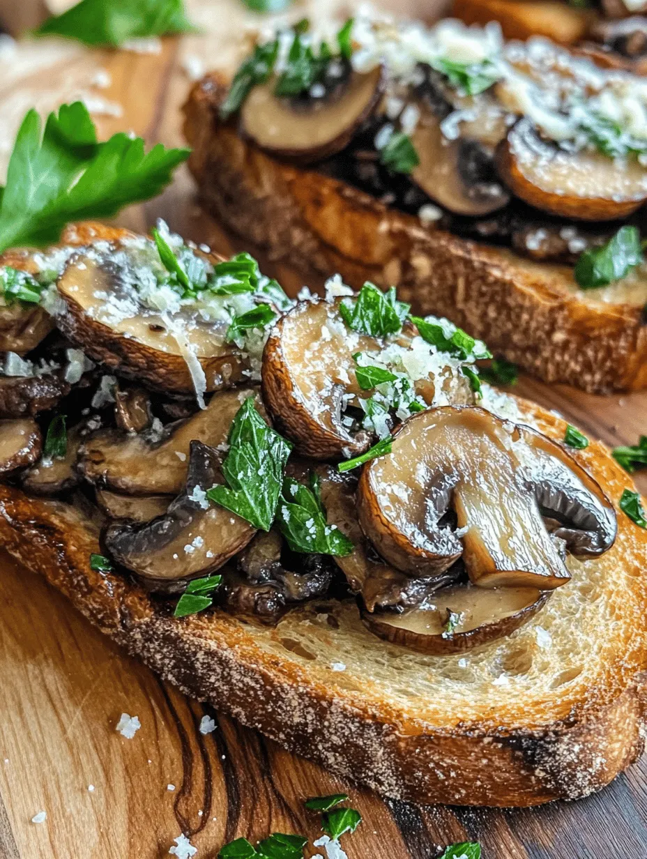 Savory Garlic Mushroom Toast is more than just a delightful appetizer; it’s a culinary experience that marries rich, earthy flavors with a satisfying crunch. This dish has gained popularity for its simplicity and the way it showcases the natural umami of mushrooms, making it a favorite among both home cooks and gourmet chefs. Whether you're looking for a quick snack, an elegant starter for a dinner party, or a satisfying brunch option, Savory Garlic Mushroom Toast fits the bill perfectly.