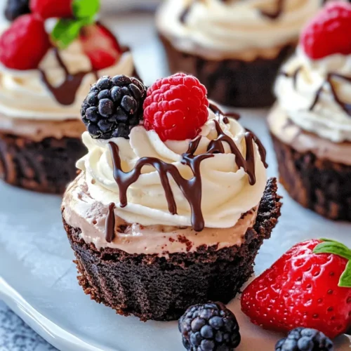 At the heart of every great Brownie Bottom Mini Cheesecake is the brownie base. This rich foundation is crucial for providing a complementary flavor and texture to the creamy cheesecake topping. The key ingredients that contribute to a delicious brownie base include unsalted butter, sugar, eggs, cocoa powder, and flour.
