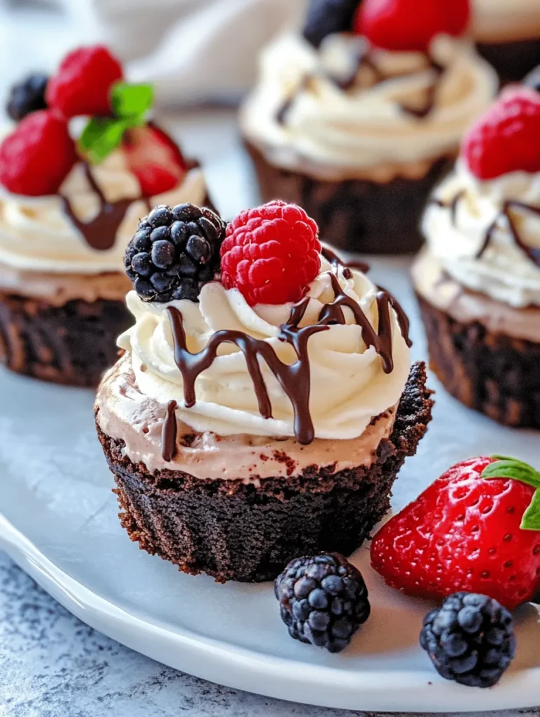 At the heart of every great Brownie Bottom Mini Cheesecake is the brownie base. This rich foundation is crucial for providing a complementary flavor and texture to the creamy cheesecake topping. The key ingredients that contribute to a delicious brownie base include unsalted butter, sugar, eggs, cocoa powder, and flour.