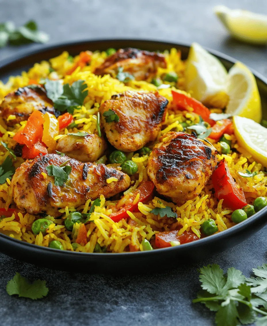 Saffron-Spiced Chicken & Golden Rice is an exquisite dish that tantalizes the senses with its vibrant hues and aromatic flavors. This dish beautifully marries succulent chicken, fragrant basmati rice, and a medley of spices, creating a meal that is both visually stunning and deeply satisfying. The golden hue of the rice, infused with saffron, provides a luxurious backdrop for the savory chicken, making it not only a treat for the palate but also a feast for the eyes.