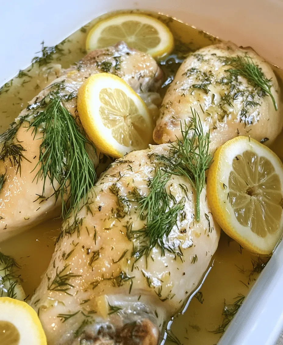 If you’re on the hunt for a bright, flavorful, and healthy dish to elevate your dinner table, look no further than Zesty Lemon Dill Chicken. This dish combines the vibrant zest of fresh lemons with the aromatic notes of dill, creating a mouthwatering experience that is both refreshing and satisfying. Whether you're preparing a weeknight meal or hosting a dinner party, this recipe is sure to impress your guests and delight your taste buds.