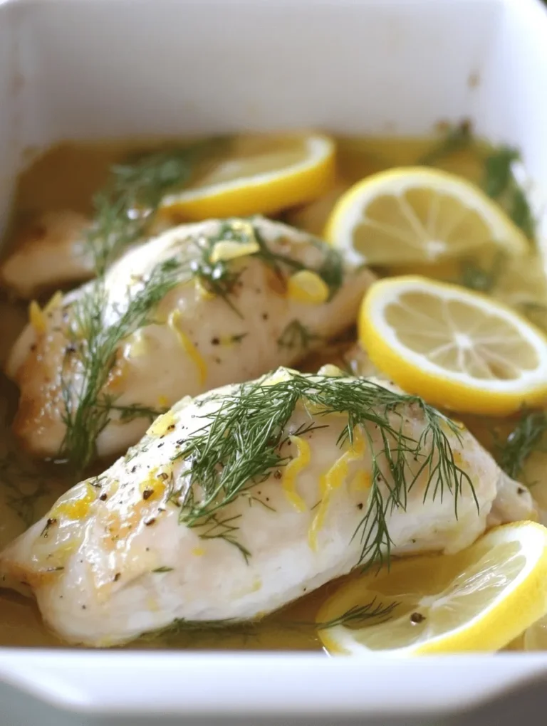If you’re on the hunt for a bright, flavorful, and healthy dish to elevate your dinner table, look no further than Zesty Lemon Dill Chicken. This dish combines the vibrant zest of fresh lemons with the aromatic notes of dill, creating a mouthwatering experience that is both refreshing and satisfying. Whether you're preparing a weeknight meal or hosting a dinner party, this recipe is sure to impress your guests and delight your taste buds.
