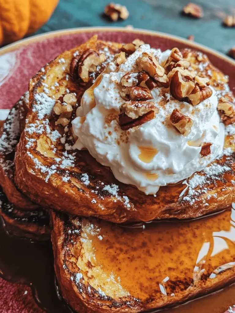 As the leaves begin to turn and the air grows crisp, the season of pumpkin-flavored everything arrives, bringing with it the warm and comforting essence of autumn. Among the many delightful dishes that emerge during this time, Pumpkin Pie French Toast stands out as a unique fusion of two beloved favorites: the classic pumpkin pie and the ever-popular French toast. This recipe not only captures the essence of the fall season but also offers a delectable way to start your day, turning your breakfast into a festive celebration.