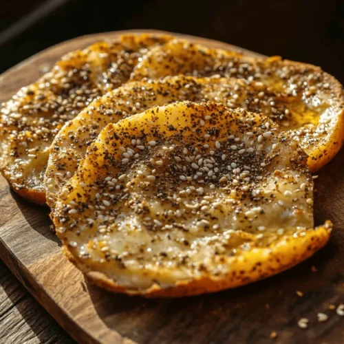 Zaatar Manakeesh is a beloved staple of Middle Eastern cuisine, celebrated for its simplicity and rich flavors. This traditional flatbread, often enjoyed warm out of the oven, features a delectable blend of zaatar spice mix, which provides a unique and aromatic experience that enchants the palate. The beauty of Zaatar Manakeesh lies not only in its savory taste but also in its versatility; it can serve as a satisfying breakfast, a delightful snack, or an appealing appetizer perfect for gatherings.