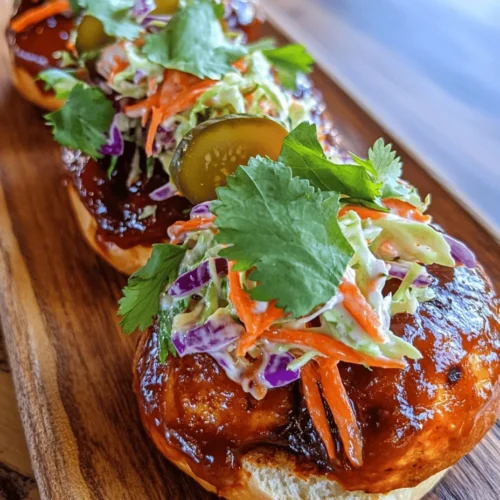In the realm of comfort food, few dishes capture the hearts and appetites of food lovers quite like BBQ chicken sliders. These bite-sized delights have surged in popularity at gatherings, from backyard barbecues to tailgating parties, and for good reason. Each slider is a harmonious blend of smoky, savory chicken enveloped in a soft bun, topped with refreshing coleslaw. This perfect balance of flavors and textures makes BBQ chicken sliders a standout option for any occasion.