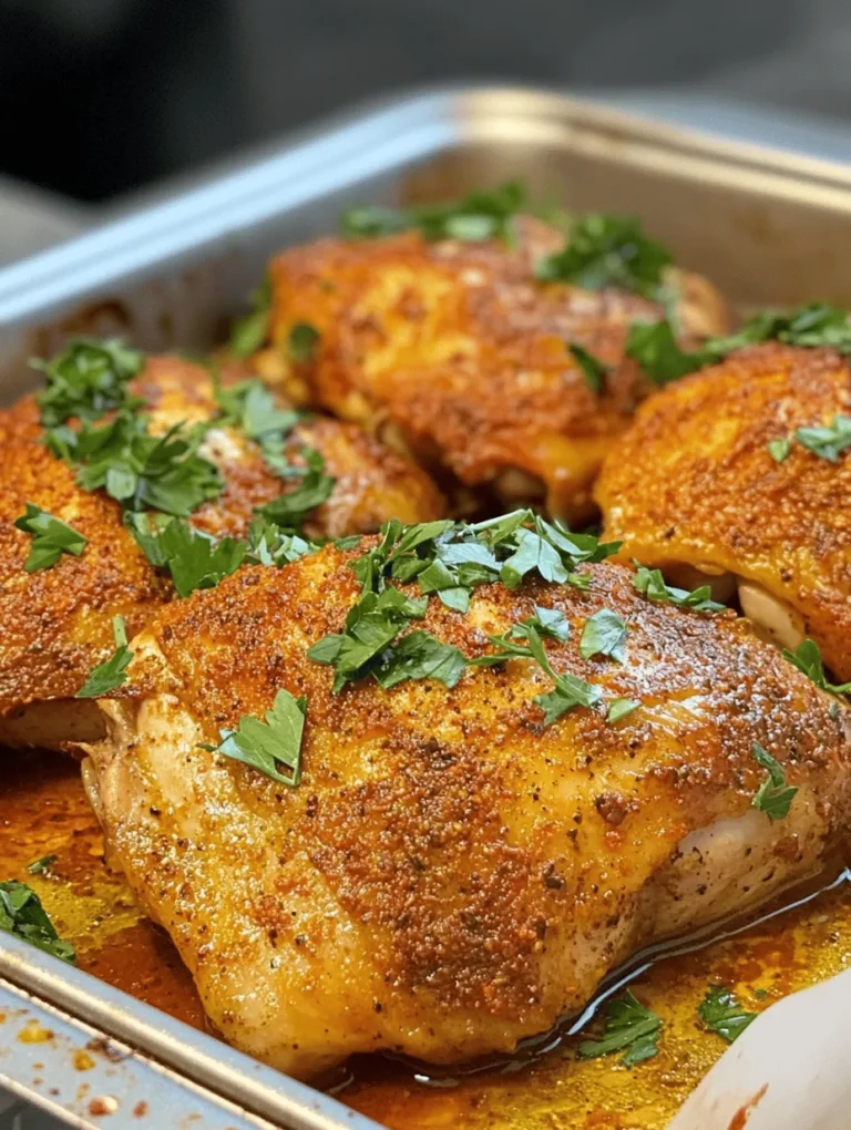 In the world of home cooking, chicken thighs have risen to prominence for their incredible versatility, rich flavor, and affordability. Unlike their leaner counterparts, chicken breasts, thighs are often juicier and more forgiving when it comes to cooking time. This makes them a favorite choice for busy weeknight dinners when you want a meal that is both satisfying and easy to prepare. One standout recipe that captures the essence of what makes chicken thighs so appealing is Savory Herb Baked Boneless Skinless Chicken Thighs. This dish not only highlights the natural deliciousness of the chicken but also incorporates a medley of herbs and spices that transform a simple meal into a culinary delight.