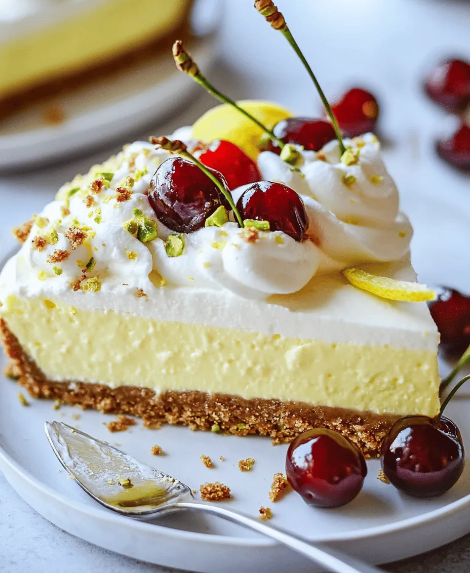 Imagine biting into a slice of cheesecake that perfectly balances tart and sweet flavors, enveloped in a creamy texture that dances on your palate. This is what the Luscious Lemon-Lime Cherry Pistachio Cheesecake promises. Combining the zesty notes of lemon and lime with the vibrant sweetness of cherries and the nutty crunch of pistachios, this cheesecake is a delightful treat that elevates the traditional dessert experience.