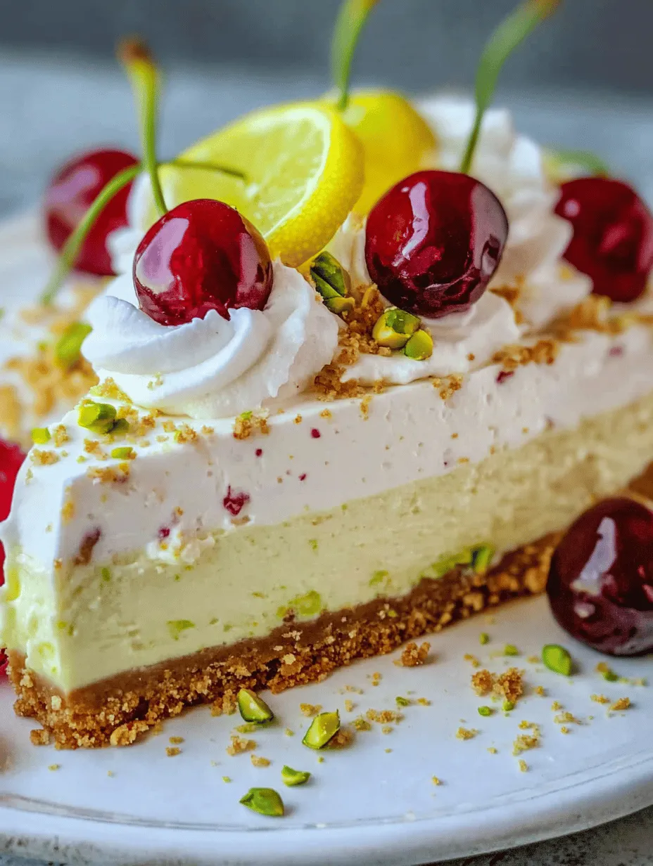 Imagine biting into a slice of cheesecake that perfectly balances tart and sweet flavors, enveloped in a creamy texture that dances on your palate. This is what the Luscious Lemon-Lime Cherry Pistachio Cheesecake promises. Combining the zesty notes of lemon and lime with the vibrant sweetness of cherries and the nutty crunch of pistachios, this cheesecake is a delightful treat that elevates the traditional dessert experience.