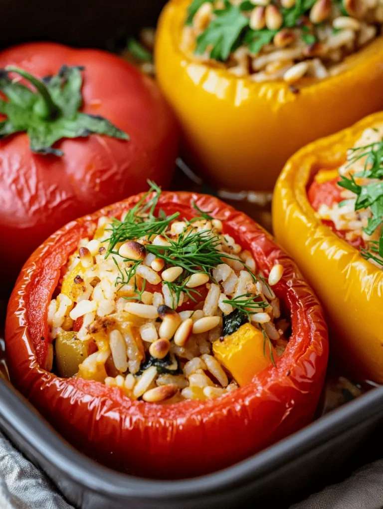 Gemista Delight is a vibrant and wholesome dish that showcases the beauty of stuffed vegetables, making it a beloved staple in Mediterranean cuisine, particularly in Greece. This delightful recipe marries fresh produce with fragrant herbs and flavorful rice, creating a nutritious option that appeals to vegetarians and meat-lovers alike. As you explore this culinary gem, you'll discover that Gemista is more than just a meal; it is a celebration of the Mediterranean's rich agricultural heritage and its commitment to fresh, wholesome ingredients.