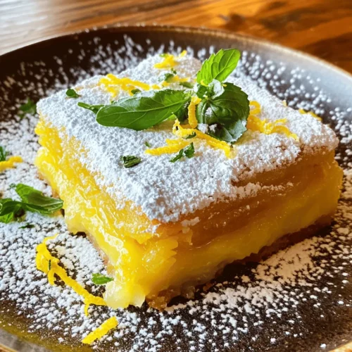 Lemon desserts have captured the hearts and taste buds of many dessert enthusiasts, becoming a staple in bakeries and homes alike. Their bright, tangy flavor, which effortlessly balances sweetness with a refreshing zest, makes them a perfect choice for any occasion. Among the many beloved lemon treats, lemon bars stand out with their melt-in-your-mouth texture and vibrant flavor. However, what if you could elevate this classic dessert by combining it with the comforting familiarity of cookies? Enter the Lemon Bar Cookie Delight—a delightful fusion that promises to satisfy both cookie lovers and lemon aficionados.