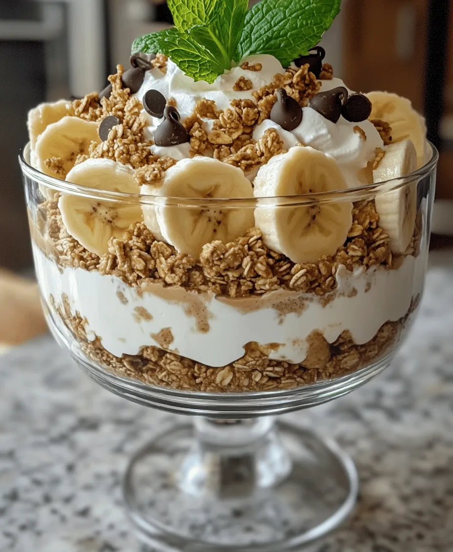 Dessert trifles have long been a beloved staple in the world of sweet treats, known for their delightful combination of flavors and textures. These visually stunning desserts are crafted by layering various components in a glass dish, creating an eye-catching presentation that is as pleasing to the eyes as it is to the palate. The Peanut Butter Banana Bliss Trifle is a perfect example of this dessert genre, offering a delightful medley of creamy, crunchy, and fruity elements that come together in one indulgent dish.