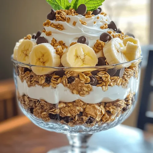 Dessert trifles have long been a beloved staple in the world of sweet treats, known for their delightful combination of flavors and textures. These visually stunning desserts are crafted by layering various components in a glass dish, creating an eye-catching presentation that is as pleasing to the eyes as it is to the palate. The Peanut Butter Banana Bliss Trifle is a perfect example of this dessert genre, offering a delightful medley of creamy, crunchy, and fruity elements that come together in one indulgent dish.