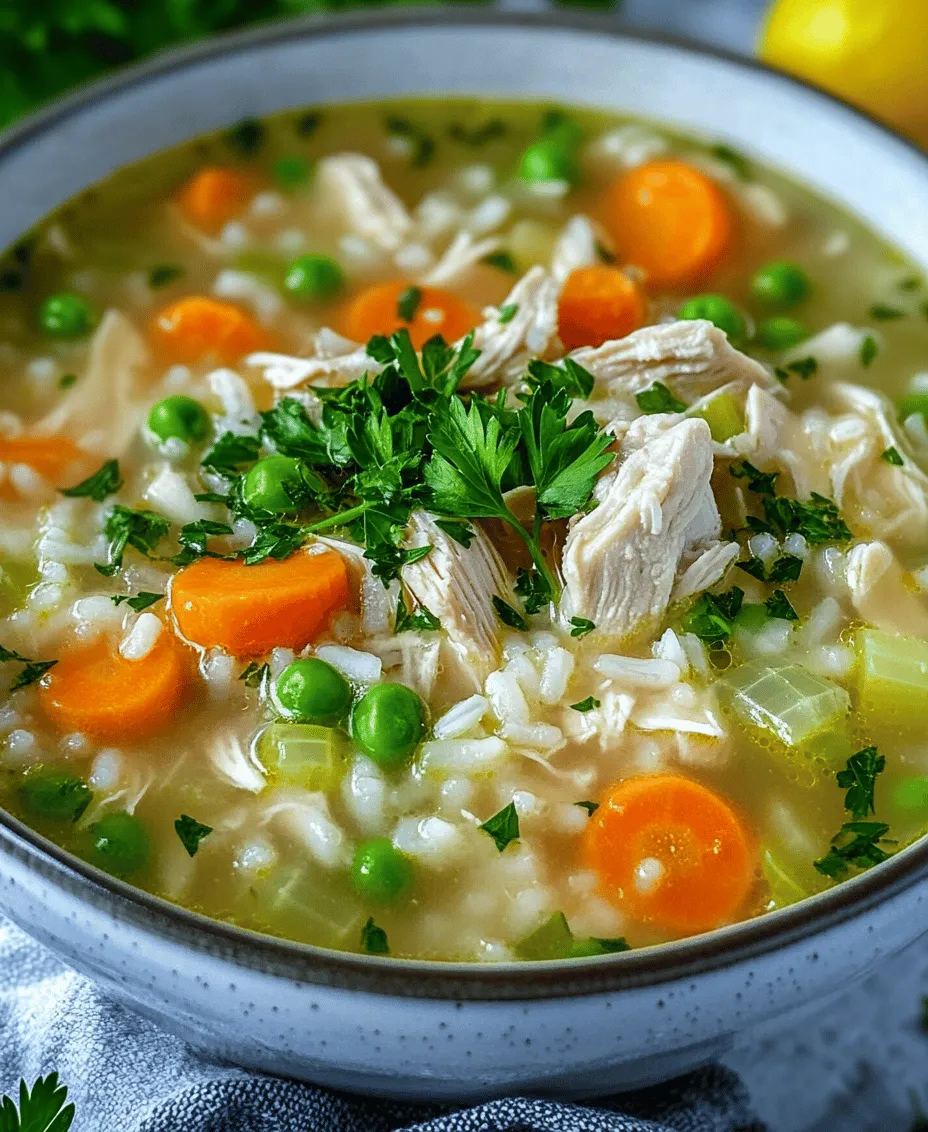 When it comes to comfort food, few dishes can rival the warmth and solace of a steaming bowl of chicken and rice soup. This classic dish is synonymous with home-cooked goodness, offering a nourishing blend of flavors that can soothe the soul and warm the heart. The beauty of chicken and rice soup lies not only in its delightful taste but also in its versatility; it can be tailored to suit a variety of dietary preferences and seasonal ingredients. Whether you're feeling under the weather or simply craving something hearty on a chilly evening, this soup is sure to hit the spot.