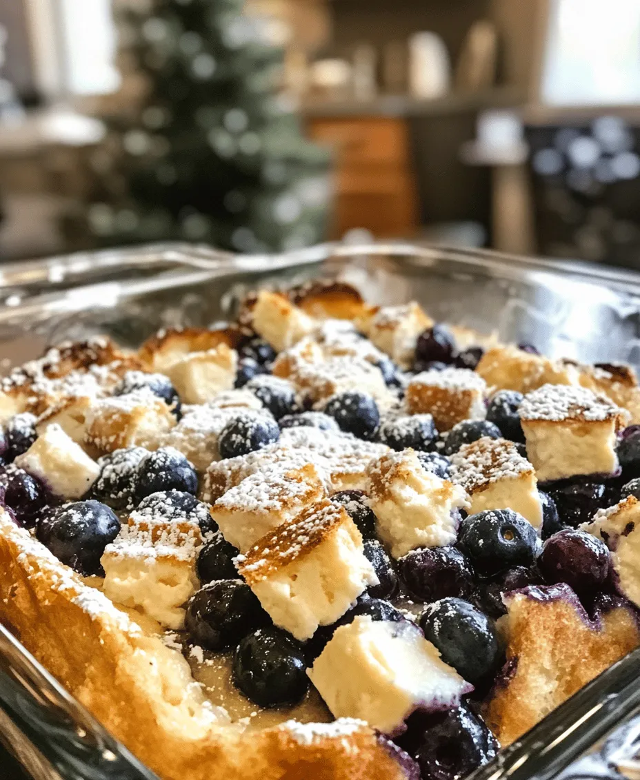 The baking process is where the Blueberry Cream Cheese French Toast Casserole transforms from a mixture of ingredients into a beautifully golden and delicious dish. To achieve the perfect casserole, it’s crucial to pay attention to the oven temperature and baking time. Preheat your oven to 350°F (175°C) and allow it to reach this temperature before placing the casserole inside. This ensures even cooking and helps achieve that coveted golden-brown top.