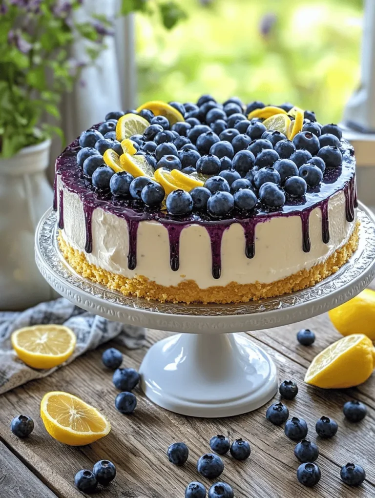 If you're in search of a dessert that perfectly marries flavor and visual appeal, the Lemon Blueberry Cheesecake Cake is a standout choice that will elevate any occasion. This delightful fusion of zesty lemon and sweet blueberries creates a symphony of tastes that is both refreshing and indulgent. As you slice into this layered cake, you will discover a luscious cheesecake layer nestled between fluffy cake layers, culminating in a dessert that is as rich as it is light.