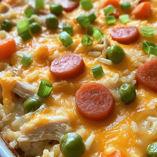 Comfort food has an undeniable power to bring people together, and few dishes exemplify this better than the Cheesy Chicken Rice Casserole with Hot Dog. This delightful casserole is not only a treat for the taste buds but also a practical solution for busy families and gatherings. With its rich, creamy texture and melty cheese, this dish is sure to become a staple in your kitchen.