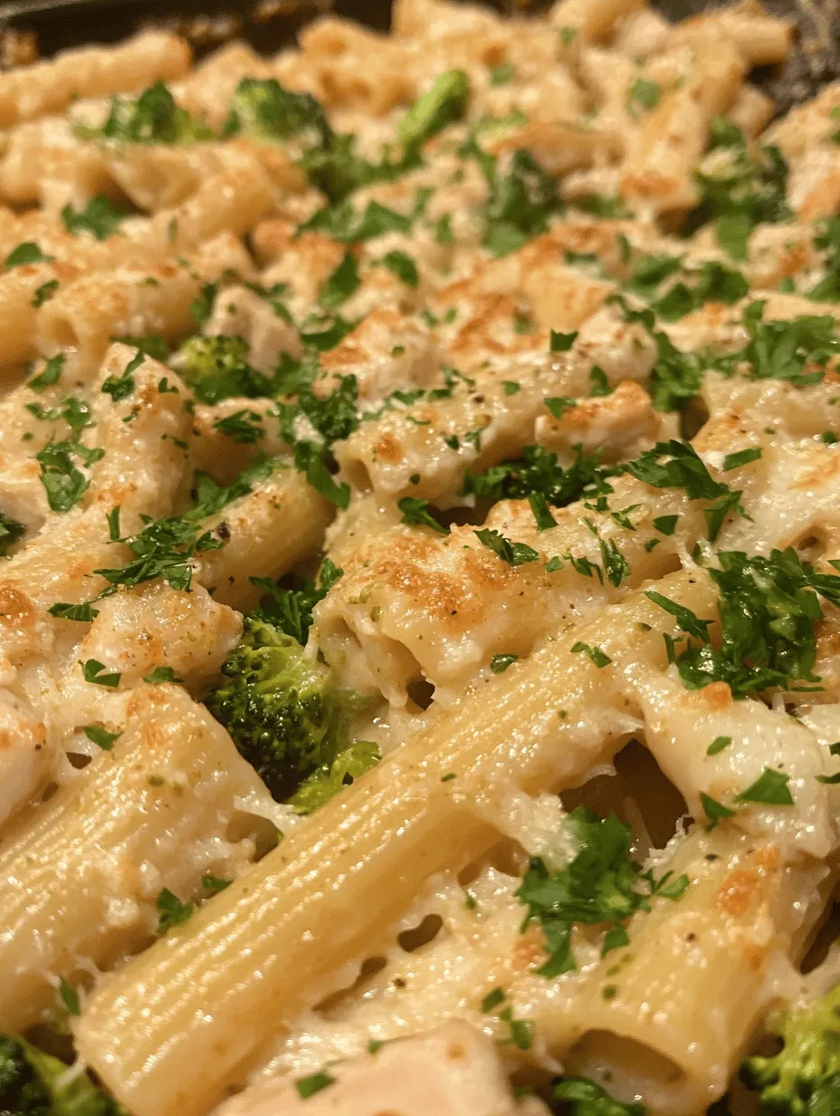 In the realm of comfort food, few dishes rival the heartwarming and satisfying nature of creamy pasta. One standout recipe that encapsulates this essence is the Creamy Chicken Broccoli Ziti Delight. This dish beautifully marries tender chicken, vibrant broccoli, and al dente ziti pasta in a luscious, creamy sauce that’s sure to please everyone at the table. Whether you’re whipping it up for a casual family dinner or prepping meals for the week ahead, this recipe delivers on flavor and comfort, making it a go-to for any occasion.