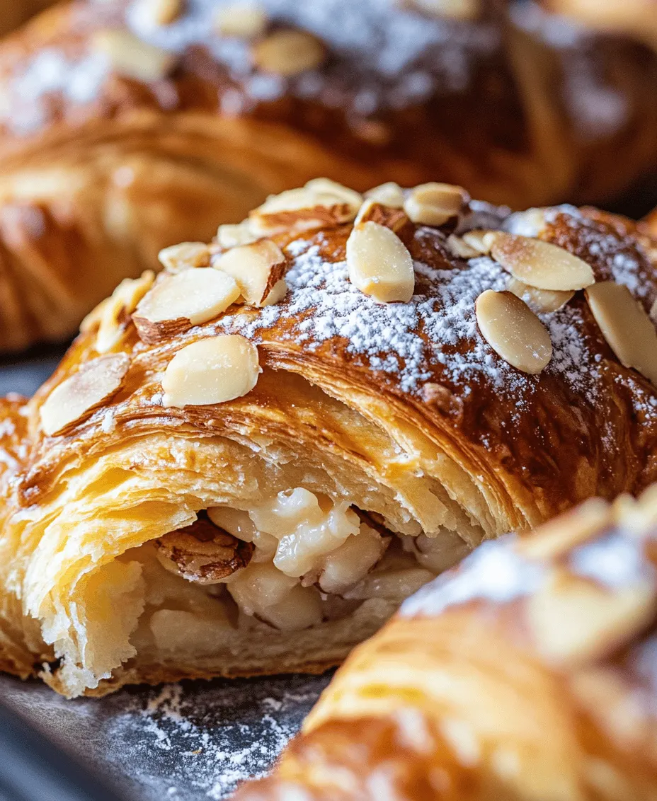 Almond croissants are a beloved pastry found in cafés and bakeries around the world, renowned for their flaky, buttery layers and the rich, nutty flavor of almond filling. Originating from France, these pastries are a delightful treat that captures the essence of indulgence and comfort, making them a popular choice for breakfast, brunch, or a sweet afternoon snack. The charm of almond croissants lies not only in their exquisite taste but also in the experience of enjoying them with a cup of coffee or tea, making them a staple in French culinary culture.