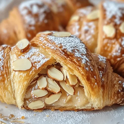 Almond croissants are a beloved pastry found in cafés and bakeries around the world, renowned for their flaky, buttery layers and the rich, nutty flavor of almond filling. Originating from France, these pastries are a delightful treat that captures the essence of indulgence and comfort, making them a popular choice for breakfast, brunch, or a sweet afternoon snack. The charm of almond croissants lies not only in their exquisite taste but also in the experience of enjoying them with a cup of coffee or tea, making them a staple in French culinary culture.