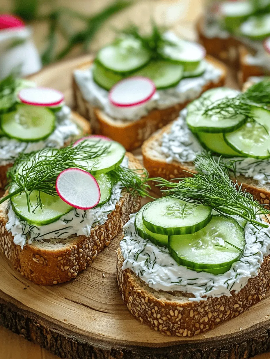 Cucumber sandwiches have long held a cherished place in the hearts of food enthusiasts and casual diners alike. This classic dish, renowned for its light and refreshing qualities, is an ideal addition to a variety of occasions—from elegant tea parties to relaxed picnics and even quick light lunches. The combination of crisp cucumbers and creamy spreads creates a delightful contrast that can tantalize the taste buds while still being easy on the stomach.