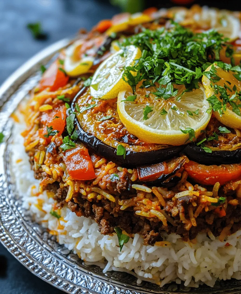 Maqluba, a traditional Middle Eastern dish, is a culinary marvel that captivates both the palate and the eye. Its name, which translates to 