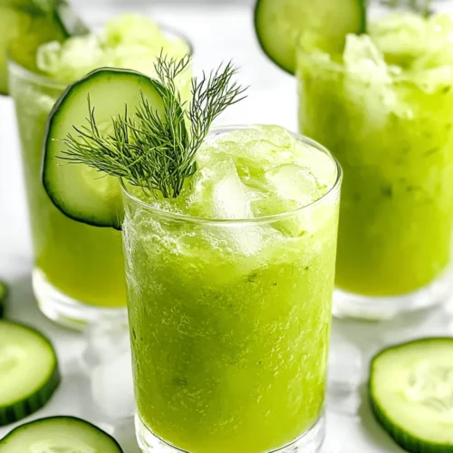In the realm of refreshing beverages, the Chilled Zesty Pickle Slushy stands out as a uniquely vibrant choice that tantalizes taste buds and ignites curiosity. This innovative drink is not only packed with flavor but also embraces a quirky charm that makes it a conversation starter at any gathering. Imagine a sultry summer day where the sun blazes down, and you crave something cool and invigorating. Enter the Chilled Zesty Pickle Slushy — a delightful concoction that combines the tangy goodness of dill pickle juice, fresh cucumber, and aromatic herbs.