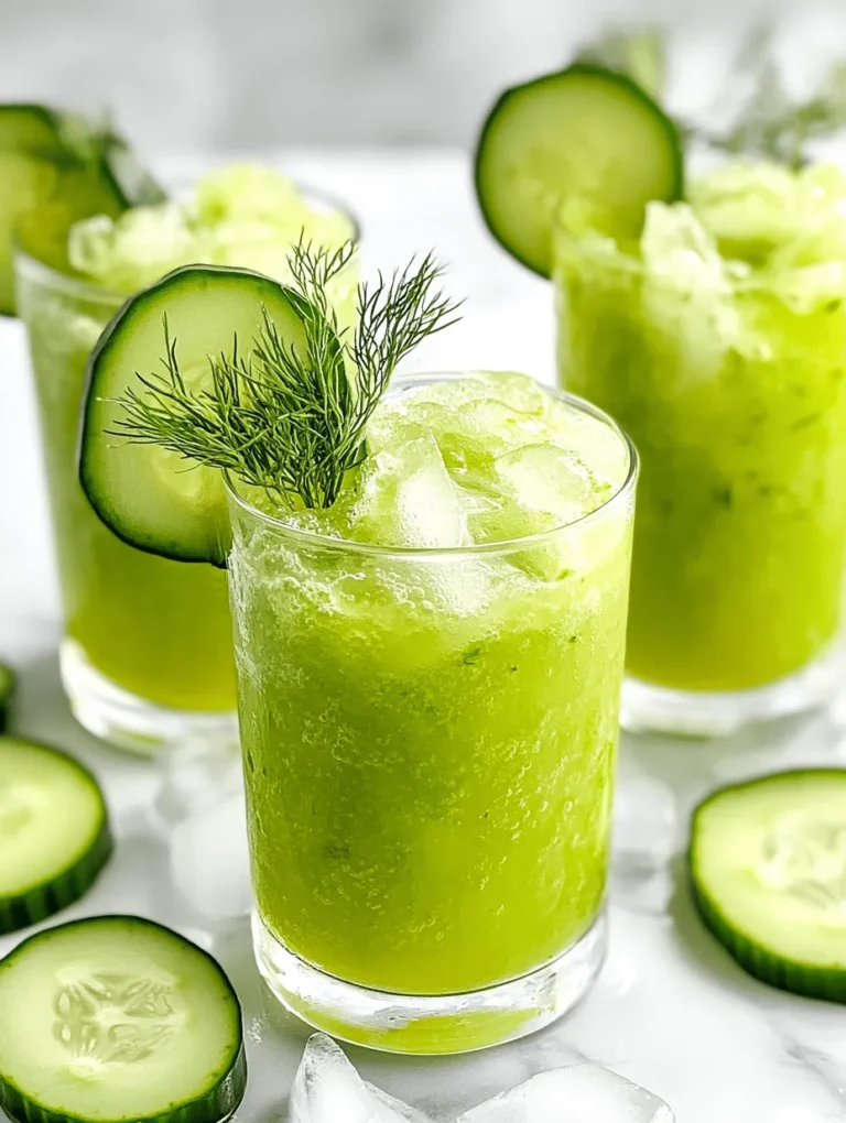 In the realm of refreshing beverages, the Chilled Zesty Pickle Slushy stands out as a uniquely vibrant choice that tantalizes taste buds and ignites curiosity. This innovative drink is not only packed with flavor but also embraces a quirky charm that makes it a conversation starter at any gathering. Imagine a sultry summer day where the sun blazes down, and you crave something cool and invigorating. Enter the Chilled Zesty Pickle Slushy — a delightful concoction that combines the tangy goodness of dill pickle juice, fresh cucumber, and aromatic herbs.