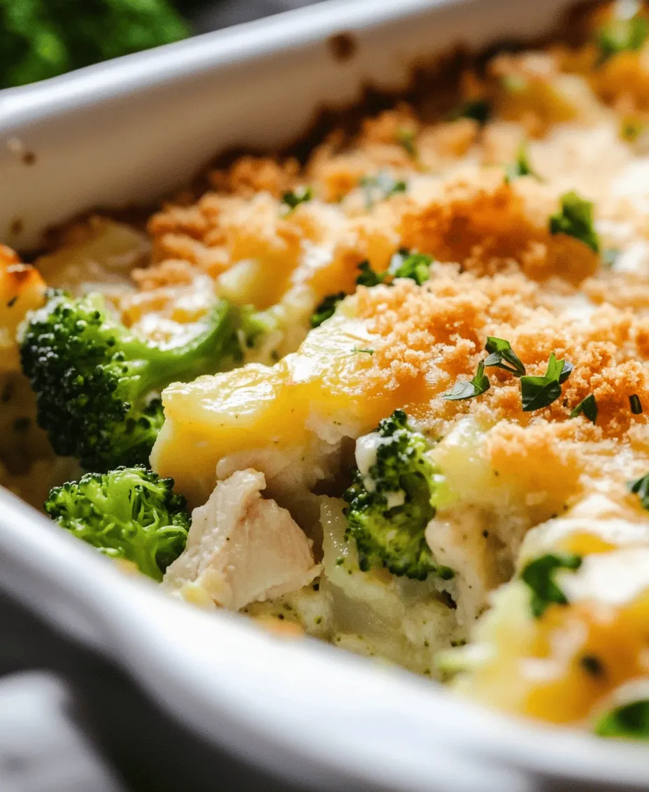 In the realm of comforting meals, few dishes can compete with the heartwarming appeal of Cheesy Chicken Broccoli Potato Delight. This delectable casserole combines tender pieces of chicken, vibrant broccoli, and fluffy potatoes into one harmonious dish, topped with a rich layer of melted cheddar cheese and a creamy sour cream base. It's the perfect solution for busy weeknights or family gatherings, providing a hearty meal that satisfies both the palate and the soul.