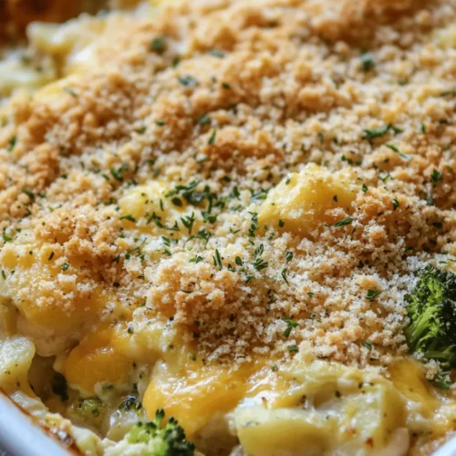 In the realm of comforting meals, few dishes can compete with the heartwarming appeal of Cheesy Chicken Broccoli Potato Delight. This delectable casserole combines tender pieces of chicken, vibrant broccoli, and fluffy potatoes into one harmonious dish, topped with a rich layer of melted cheddar cheese and a creamy sour cream base. It's the perfect solution for busy weeknights or family gatherings, providing a hearty meal that satisfies both the palate and the soul.