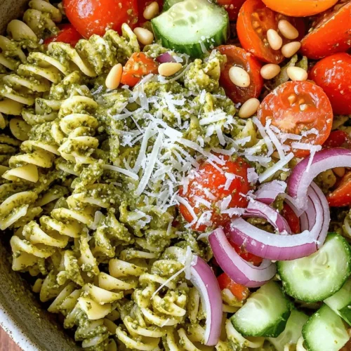 As the warmth of summer rolls in, so does the craving for light, refreshing meals that are not only delicious but also quick and easy to prepare. Enter the Pesto Chicken Pasta Salad Delight—a vibrant dish that beautifully combines tender chicken, colorful vegetables, and the aromatic essence of fresh basil. This pasta salad is a celebration of summertime flavors, making it a perfect addition to your outdoor gatherings, picnics, or even a simple family dinner.