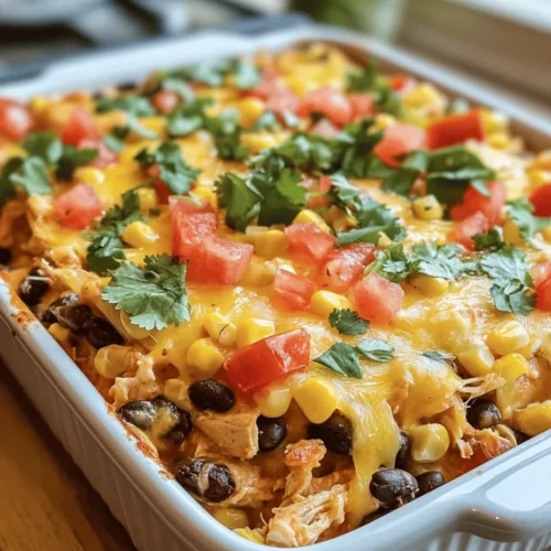 Comfort food has a unique charm that resonates with everyone. It's the kind of food that doesn’t just fill your stomach; it warms your heart and brings families together. Whether it’s a rainy day, a holiday gathering, or simply a busy weeknight, comfort food like Chicken Fiesta Casserole is always a welcome addition to the dinner table. This delightful dish is not only hearty and flavorful, but it also offers a perfect blend of protein, vegetables, and grains, making it a balanced meal that satisfies both the taste buds and nutritional needs.