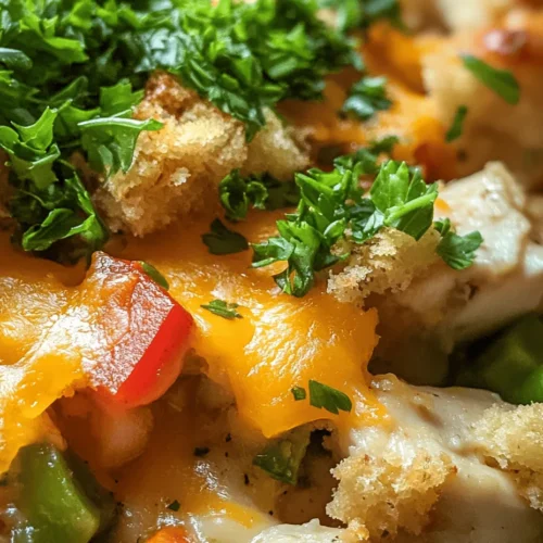 In the realm of home cooking, few things evoke warmth and comfort quite like a delicious casserole. The Savory Chicken Vegetable Stuffing Casserole is a perfect example of this beloved culinary genre, combining tender chicken, vibrant vegetables, and savory stuffing into a single dish that delights both the eyes and the palate. This casserole is not just a meal; it’s an experience that brings families together, making it an ideal choice for weeknight dinners or festive gatherings.