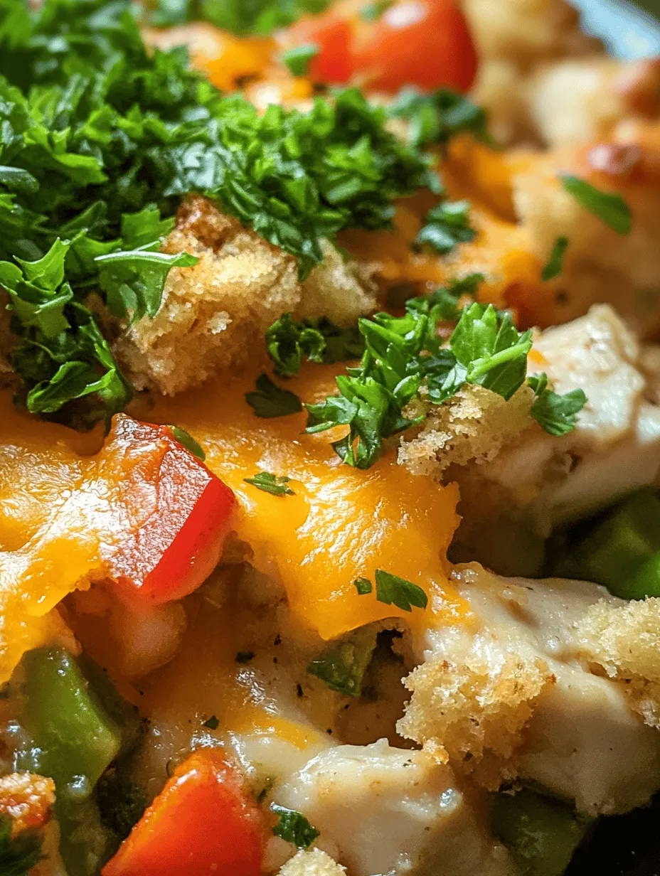 In the realm of home cooking, few things evoke warmth and comfort quite like a delicious casserole. The Savory Chicken Vegetable Stuffing Casserole is a perfect example of this beloved culinary genre, combining tender chicken, vibrant vegetables, and savory stuffing into a single dish that delights both the eyes and the palate. This casserole is not just a meal; it’s an experience that brings families together, making it an ideal choice for weeknight dinners or festive gatherings.