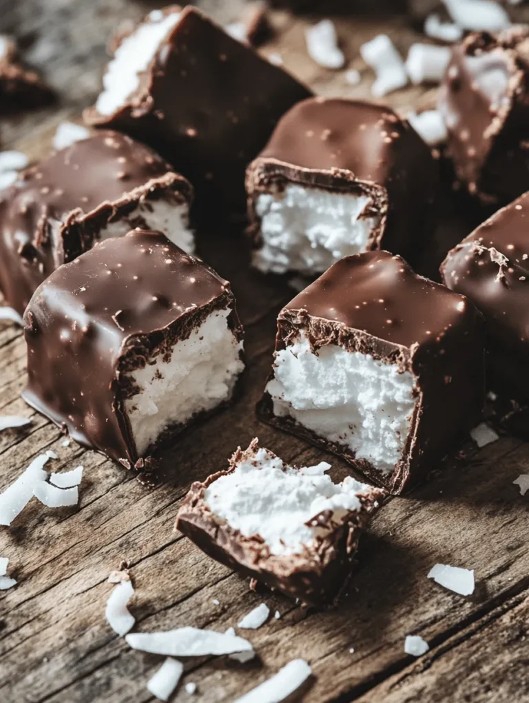 Scotchmallows are a delightful, nostalgic treat that many people hold dear to their hearts. These charming confections combine the airy sweetness of marshmallows with the rich, satisfying flavor of chocolate and the tropical essence of coconut. Each bite delivers a perfect balance of chewy and crunchy textures, making Scotchmallows a favorite not just for children but also for adults who enjoy a taste of their childhood.