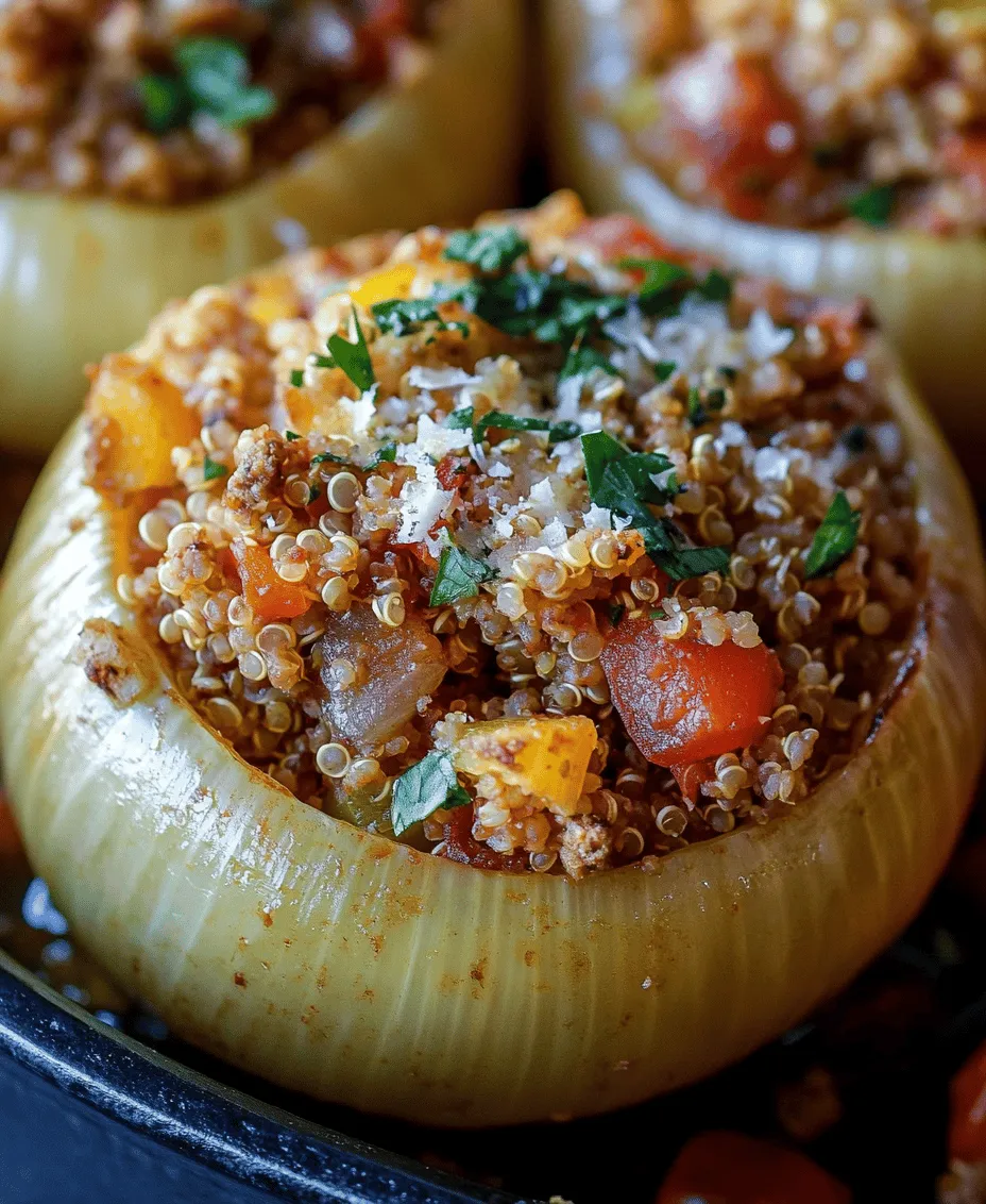 Exploring the core ingredients of Savory Slow Cooker Stuffed Onions reveals the balance of nutrients and flavors that come together in every bite. The ingredients not only contribute to the taste but also enhance the nutritional profile of the dish, making it a well-rounded meal option.