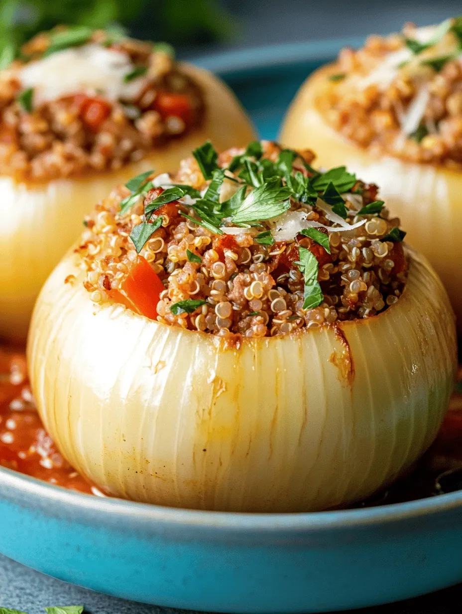 Exploring the core ingredients of Savory Slow Cooker Stuffed Onions reveals the balance of nutrients and flavors that come together in every bite. The ingredients not only contribute to the taste but also enhance the nutritional profile of the dish, making it a well-rounded meal option.