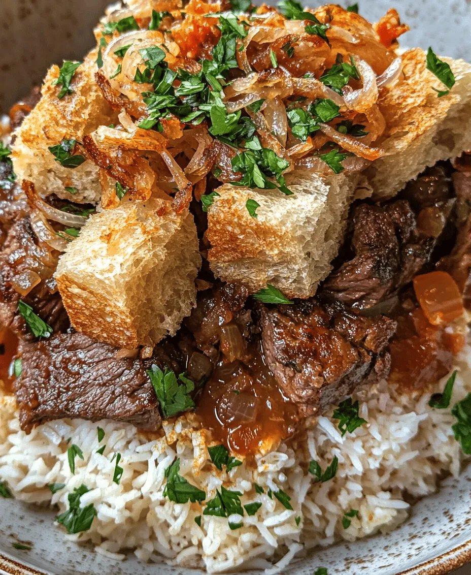 Fattah is a quintessential Egyptian dish that perfectly embodies the rich culinary traditions of Egypt. Often regarded as a comfort food, Fattah is a delightful fusion of flavors and textures that captures the essence of Egyptian cooking. Traditionally, this dish is served during significant cultural and religious celebrations, such as Eid al-Adha and weddings, making it a centerpiece in many family gatherings. The combination of tender meat, aromatic rice, and crispy bread creates a hearty and satisfying meal that resonates with both locals and visitors alike.