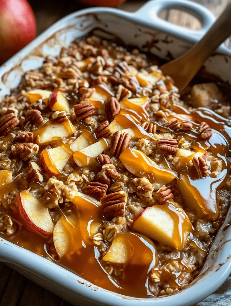 When the crisp autumn air settles in, there's nothing quite like indulging in a warm, comforting dish that embodies the flavors of the season. Enter the Caramel Apple Oatmeal Bake—a delightful blend of hearty oats, sweet caramel, and juicy apples that will not only warm your heart but also fill your home with an inviting aroma. This recipe is more than just a treat; it’s a celebration of cozy mornings and family gatherings, making it a perfect choice for breakfast or even a dessert.