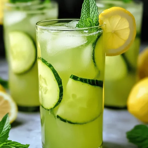 As the sun blazes overhead and the temperatures soar, there's nothing quite like a refreshing beverage to cool you down and invigorate your senses. Summer is synonymous with bright, flavorful drinks that not only quench your thirst but also uplift your mood. Among these delightful options, cucumber lemonade stands out as a unique and revitalizing choice. This refreshing drink combines the crispness of cucumbers with the tangy zest of lemons, creating a harmonious blend that is both satisfying and hydrating.