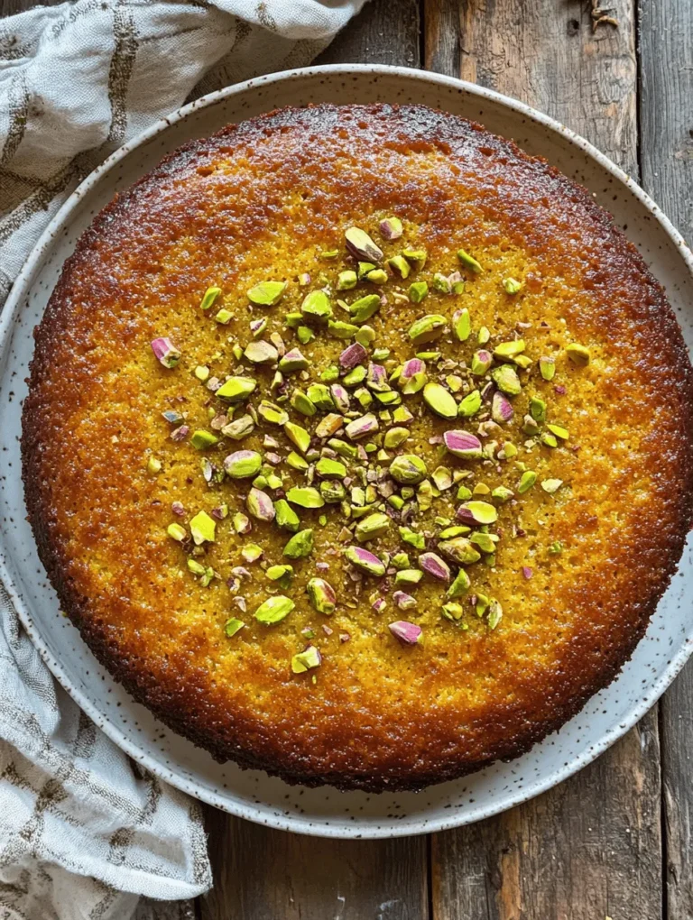 Imagine a cake that embodies the essence of indulgence while being simple enough for any home cook to master. Welcome to the world of Pistachio Semolina Cake Delight, a dessert that marries the nutty richness of pistachios with the unique grainy texture of semolina. This cake is not just a treat for the palate; it’s a visual feast, often adorned with a sprinkle of crushed pistachios and a drizzle of syrup that glistens in the light. Whether you’re hosting a dinner party, celebrating a special occasion, or simply satisfying your own sweet cravings, this cake promises to impress and delight everyone at the table.