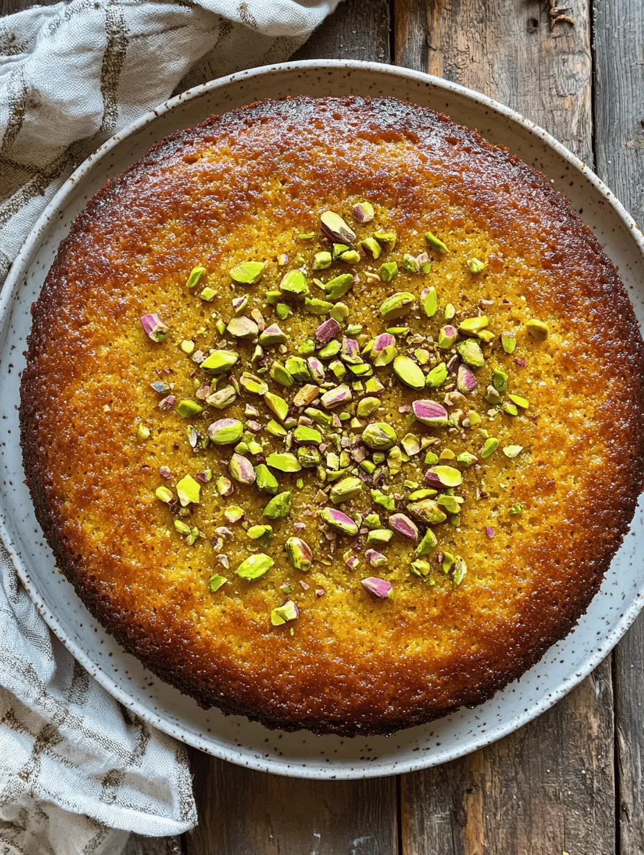 Imagine a cake that embodies the essence of indulgence while being simple enough for any home cook to master. Welcome to the world of Pistachio Semolina Cake Delight, a dessert that marries the nutty richness of pistachios with the unique grainy texture of semolina. This cake is not just a treat for the palate; it’s a visual feast, often adorned with a sprinkle of crushed pistachios and a drizzle of syrup that glistens in the light. Whether you’re hosting a dinner party, celebrating a special occasion, or simply satisfying your own sweet cravings, this cake promises to impress and delight everyone at the table.