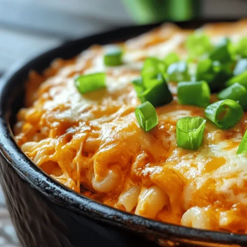 To create the perfect Crockpot Buffalo Chicken Mac & Cheese, it’s essential to understand the core components that come together to make this dish so delicious. Each ingredient plays a crucial role in enhancing flavor and texture, ensuring a satisfying meal every time. Here’s a closer look at the key ingredients you’ll need: