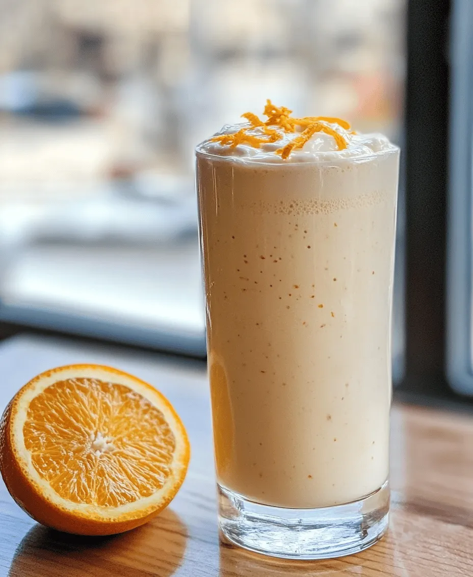 In a world filled with hustle and bustle, where time often feels like it slips through our fingers, there’s nothing quite like a refreshing shake to brighten your day. The Orange Dreamsicle Protein Shake is not just a delicious treat, but also a nutritious powerhouse that caters to your taste buds and health goals. Whether you’re in need of a quick breakfast, a post-workout boost, or simply an afternoon pick-me-up, this delightful drink encapsulates the nostalgic flavors of a classic dreamsicle. It combines the zesty sweetness of oranges with the creamy richness of vanilla yogurt, making it a perfect companion for any time of the day.