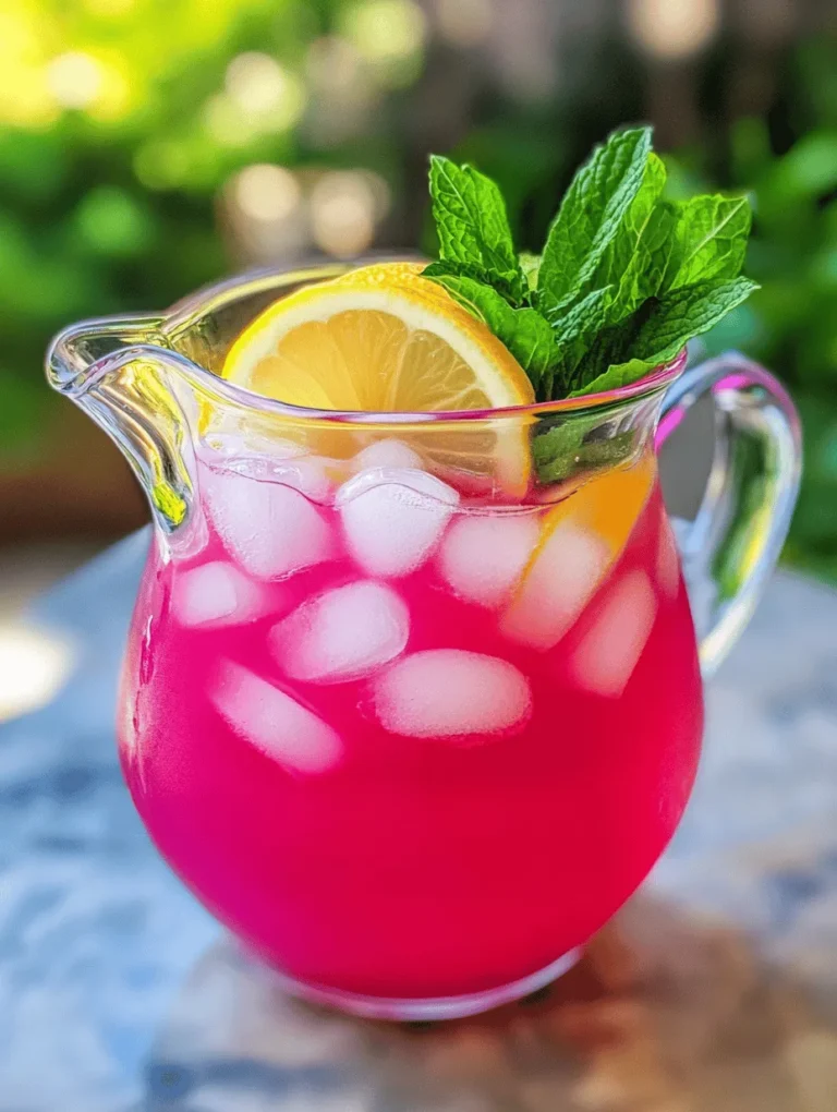 As the sun shines and temperatures rise, there's nothing quite like a refreshing drink to quench your thirst and invigorate your senses. Enter rhubarb lemonade, a delightful summer beverage that captures the essence of the season in every sip. This vibrant drink combines the unique tartness of rhubarb with the zesty brightness of fresh lemons, creating a symphony of flavors that is both refreshing and revitalizing. Perfect for summer picnics, backyard barbecues, or simply to enjoy on a lazy afternoon, rhubarb lemonade is bound to become your go-to drink.