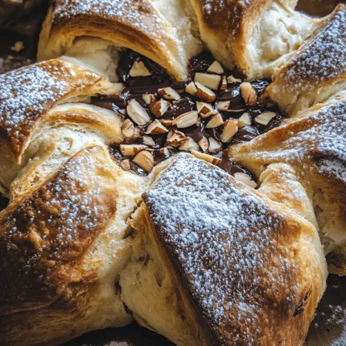 The Twinkling Star Bread Delight is not just a recipe; it’s a celebration of creativity and flavor, embodying the joy and warmth that homemade baked goods bring into our lives. This delightful bread, shaped like a star, is perfect for gatherings, festive occasions, or simply as a treat to brighten your day. Its unique, eye-catching appearance and inviting aroma make it a centerpiece that’s sure to impress family and friends alike.