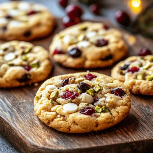 As the holiday season approaches, the warmth and joy of baking fill the air, inviting us to indulge in sweet treats that embody the spirit of celebration. Among the vast array of festive cookies, the Festive Cranberry Pistachio Bliss Cookies stand out with their unique flavor profile, combining the tartness of cranberries with the subtle crunch of pistachios. This delightful treat not only brings a burst of color to your holiday cookie platter but also offers a rich taste experience that is bound to impress family and friends at your gatherings.